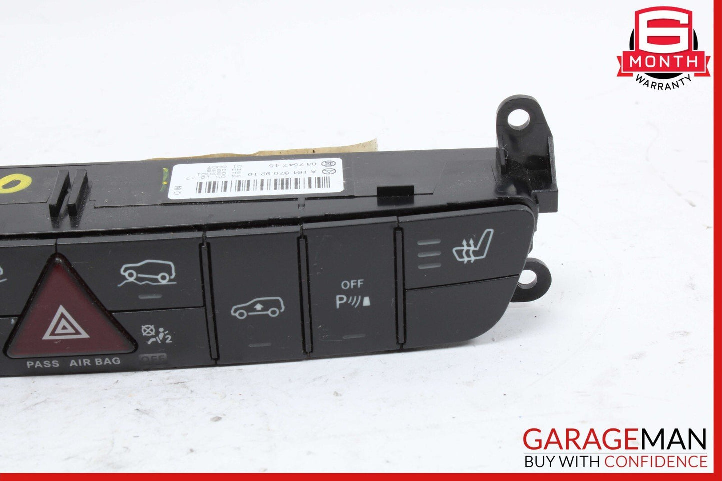 06-12 Mercedes X164 GL450 ML550 Hazard Control Switch Panel 1648709210 OEM