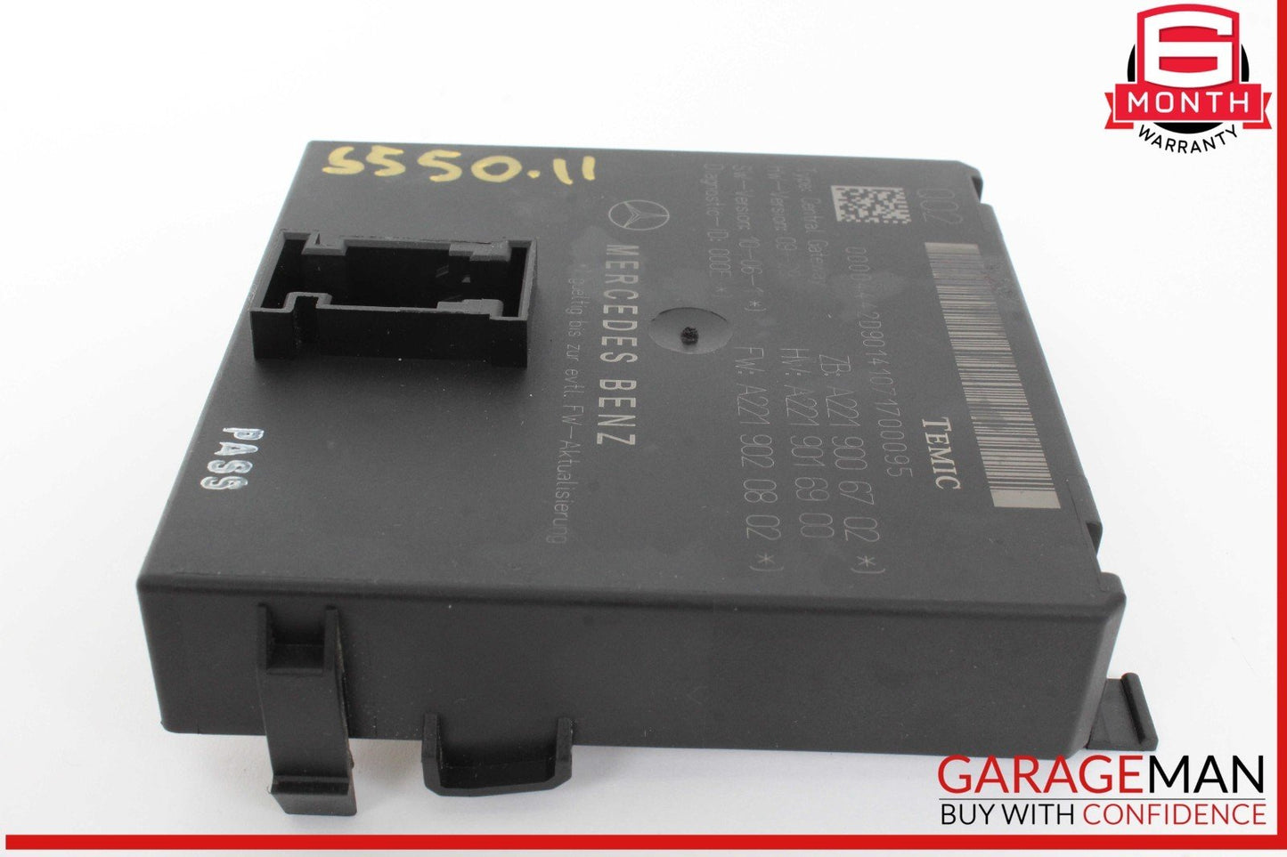 07-14 Mercedes W221 S550 S400 Central Gateway Control Module Unit 2215408362 OEM
