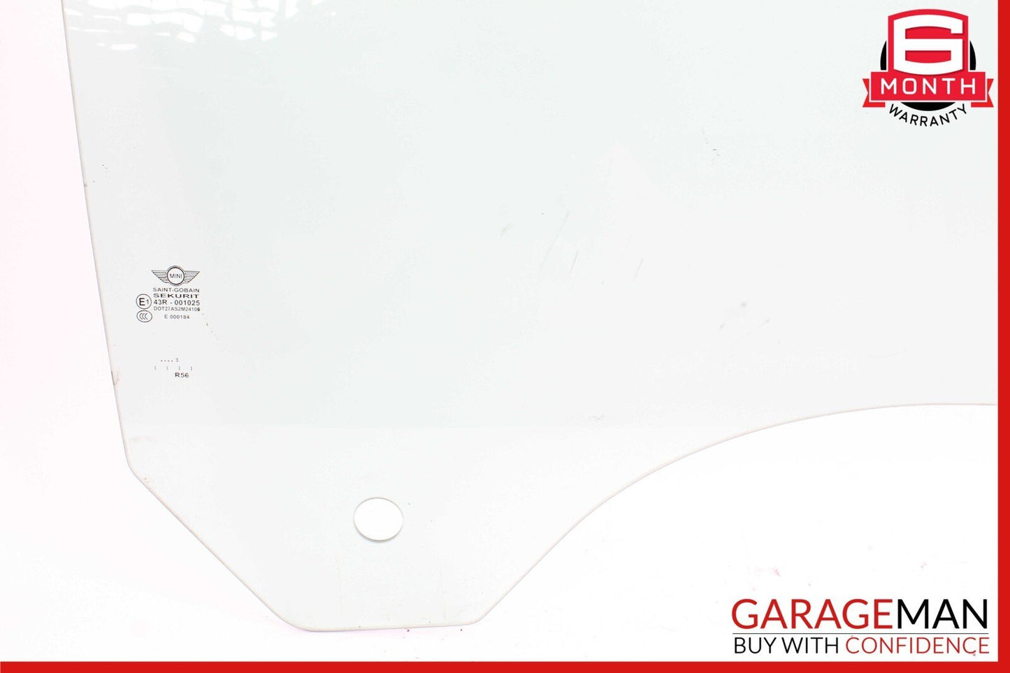 07-13 Mini Cooper Passenger Right Side Front Door Window Glass OEM