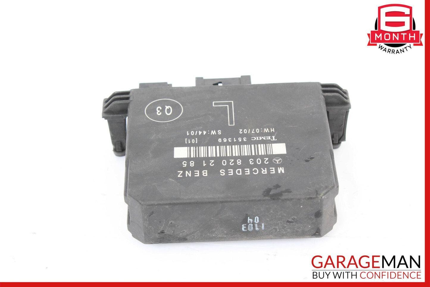 01-07 Mercedes W203 C230 C320 Door Control Module Rear Left 2038202185 OEM