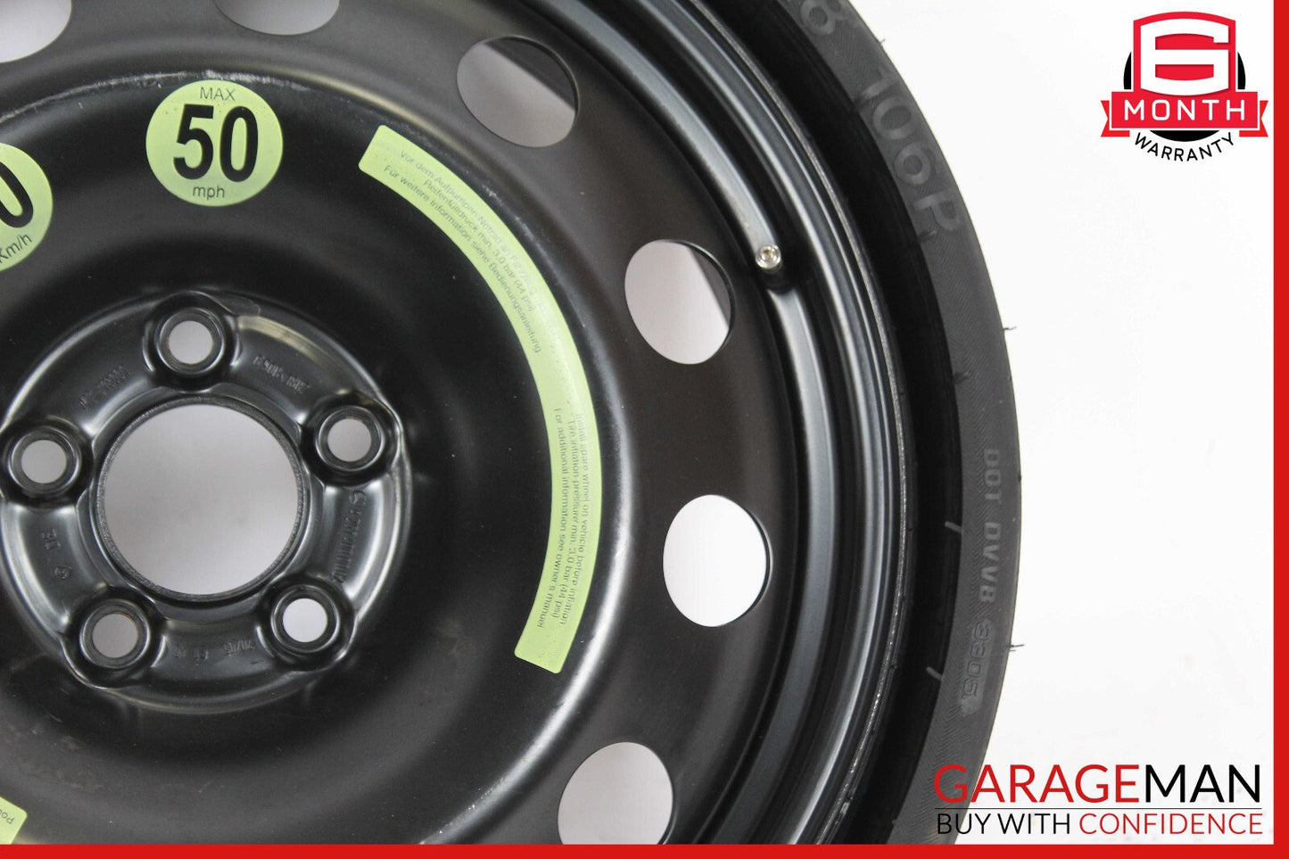 06-13 Mercedes W251 R320 R350 R500 Emergency Spare Tire Wheel Rim 195/75 18"