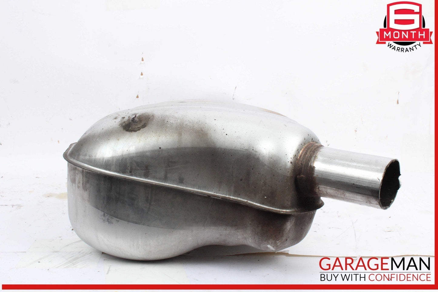 08-12 Audi S5 4.2L Engine Rear Left Driver Side Exhaust Muffler Pipe w/ Tips OEM