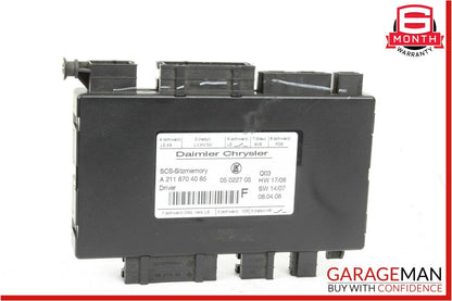 03-11 Mercedes X164 GL450 E350 Front Left Seat Adjustment Control Module Unit