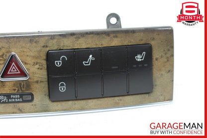 05-07 Mercedes W203 C230 C55 AMG Dash Control Switch Panel Bezel Trim Walnut
