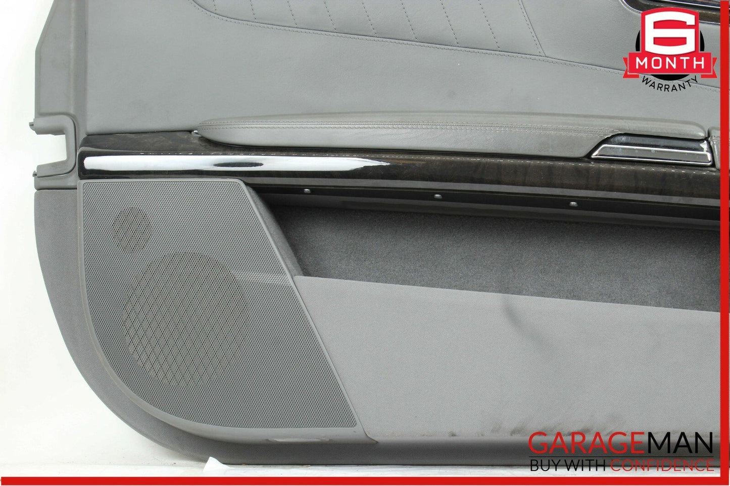 07-09 Mercedes W216 CL600 Front Left Side Complete Interior Door Panel Grey OEM
