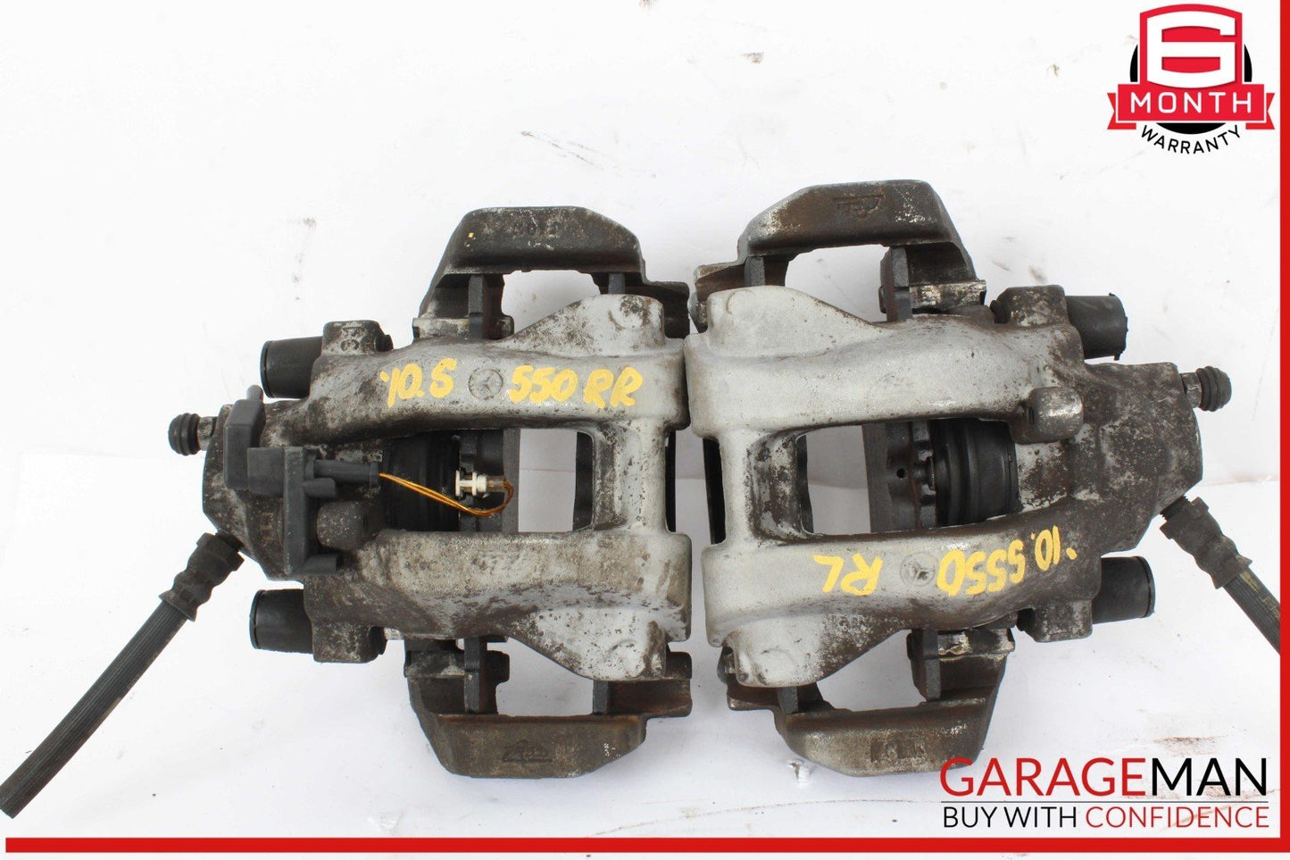 07-14 Mercedes W221 S550 S400 Rear Left & Right Side Brake Calipers Set OEM