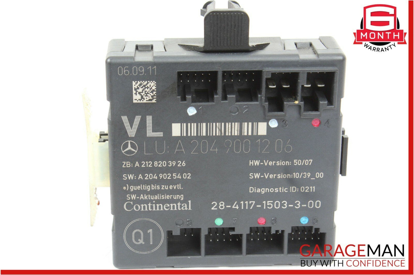 12-15 Mercedes W204 C250 C350 Front Left Driver Side Door Control Module OEM