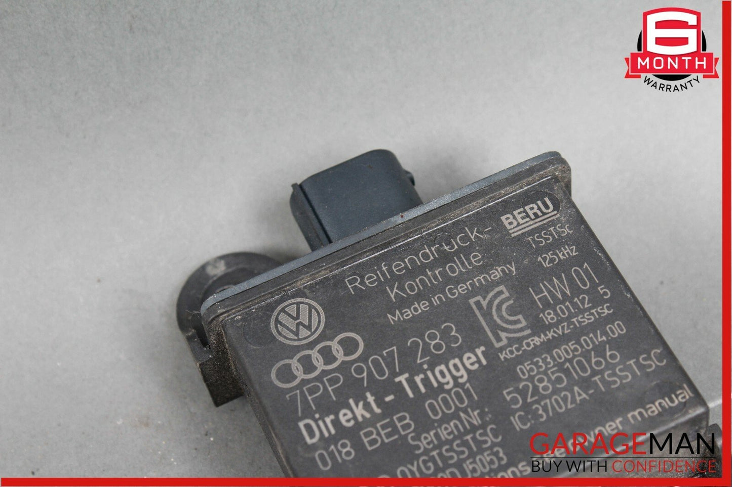 10-15 Porsche Panamera 970 TPMS Tire Pressure Control Module 7PP907283 OEM