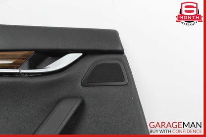 14-17 Maserati Ghibli Rear Left Side Interior Door Trim Panel Assembly Black OEM