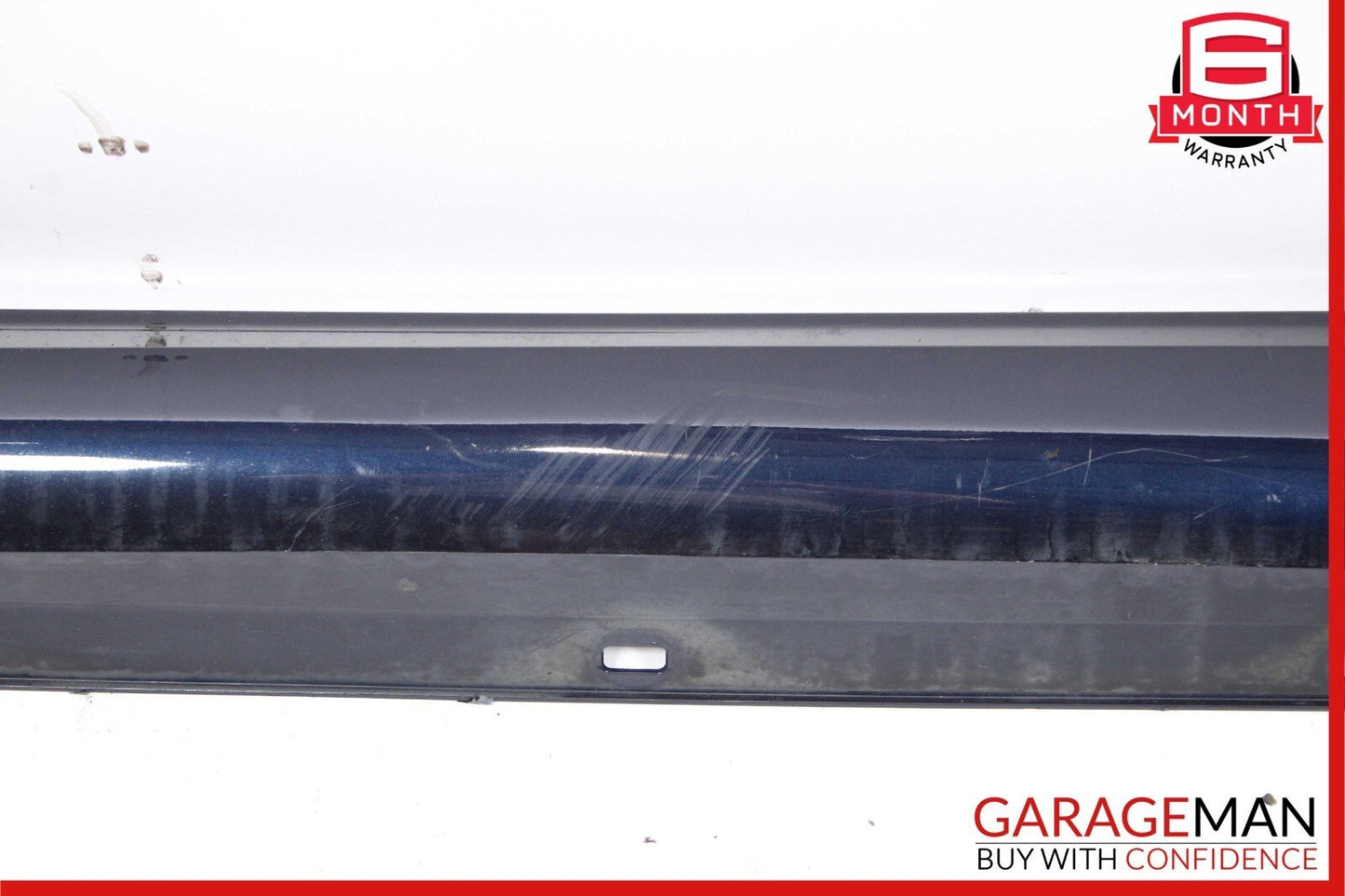 08-14 Mercedes W204 C250 AMG Sport Sedan Left Side Skirt Rocker Moulding Blue