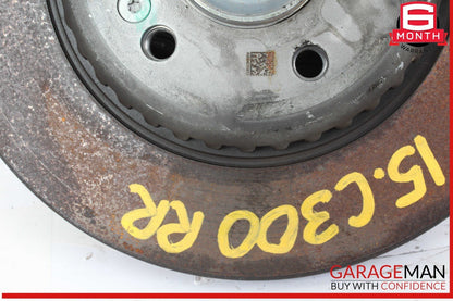 15-20 Mercedes W205 C300 C400 Rear Right Side Spindle Knuckle Hub w/ Rotor Disc