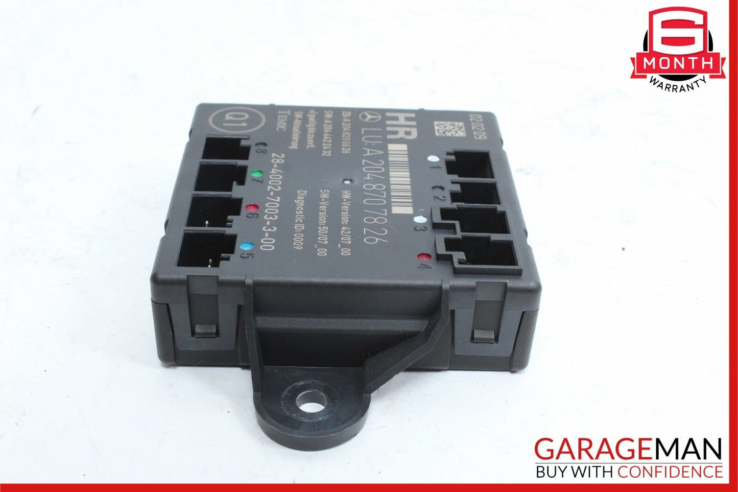08-11 Mercedes W204 C63 AMG Rear Right Passenger Side Door Control Module Unit