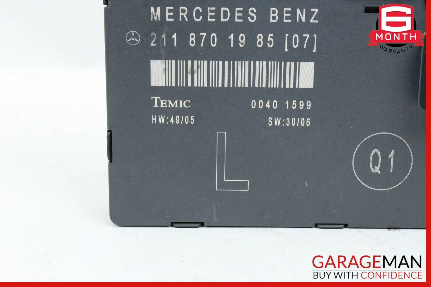 03-09 Mercedes W211 E350 E63 AMG Front Left Driver Side Door Control Module OEM