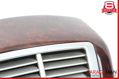 07-13 Mercedes S550 S600 Rear Center Console AC A/C Air Vent Trim Assembly Wood