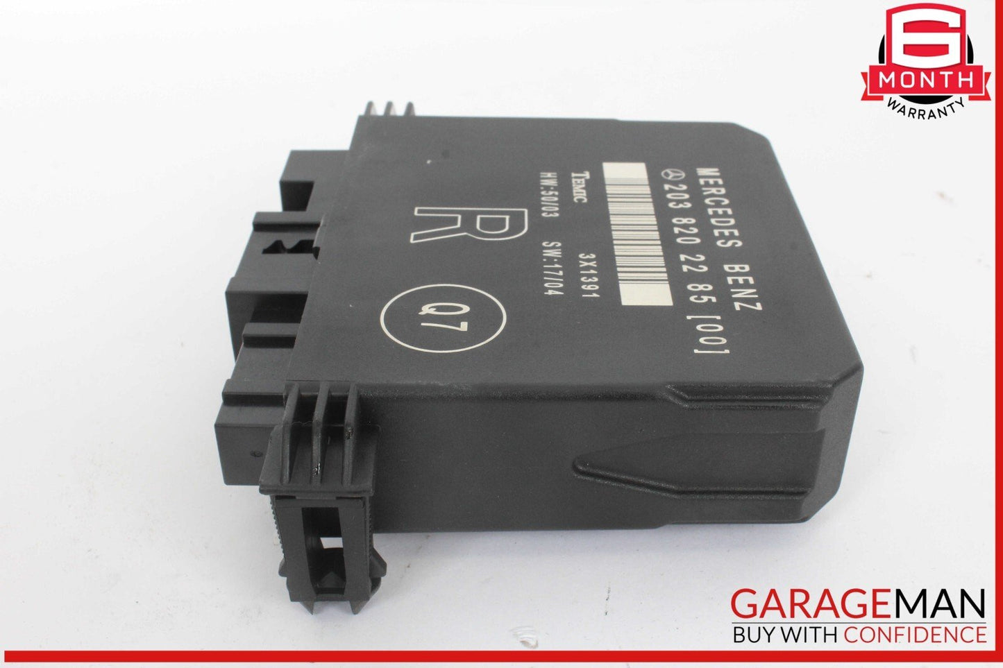 01-07 Mercedes W203 C230 C350 Rear Right Side Door Control Module 2038202285