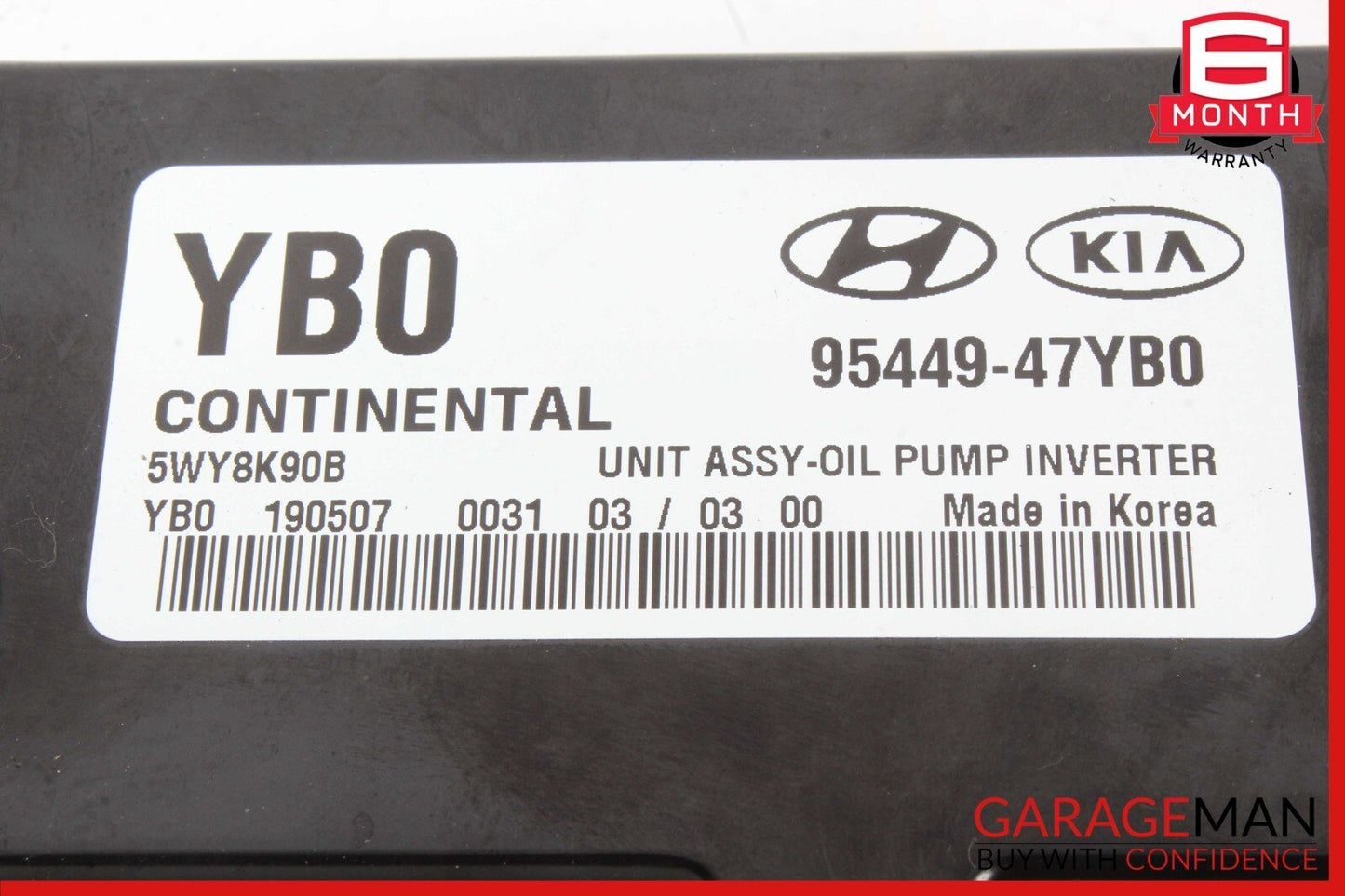18-21 Kia Stinger Oil Pump Inverter Control Module 95449-47YB0 OEM