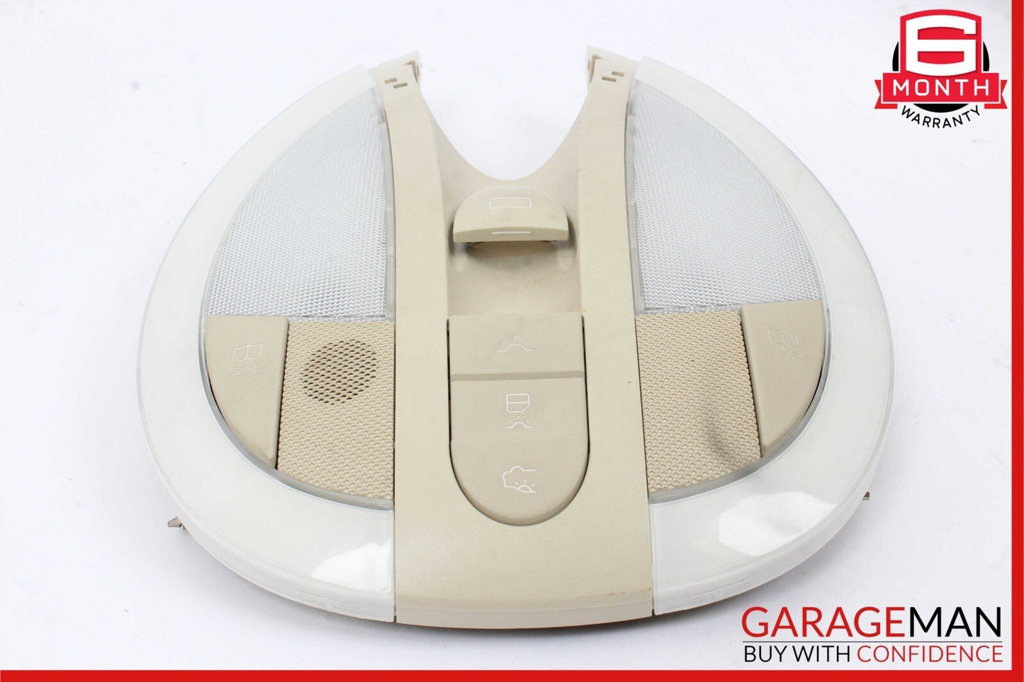 06-11 Mercedes W219 CLS500 Front Upper Overhead Dome Light Sunroof Switch Brown