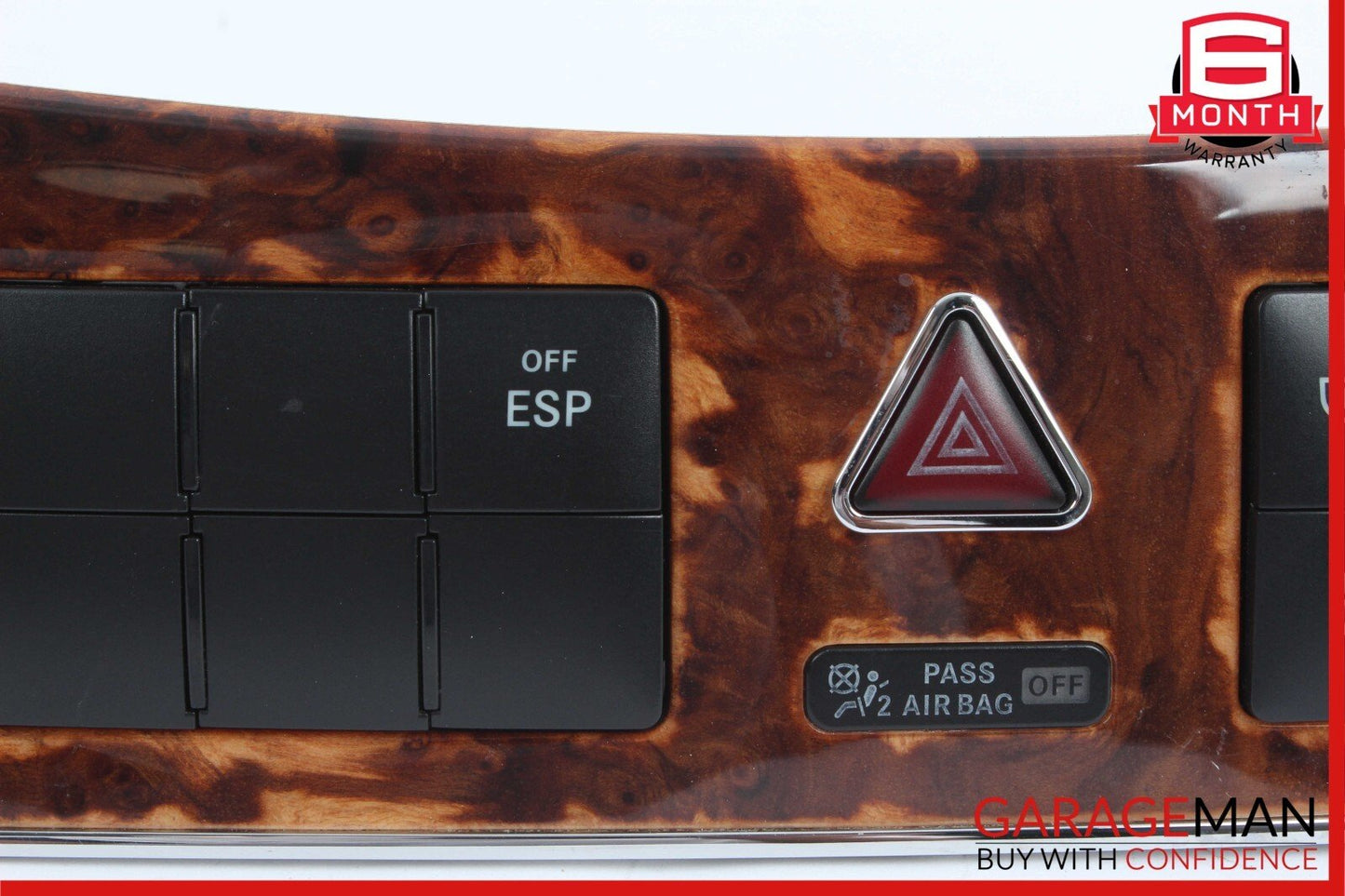 05-09 Mercedes CLK350 CLK500 CLK550 Center Dashboard Control Switch Control Wood