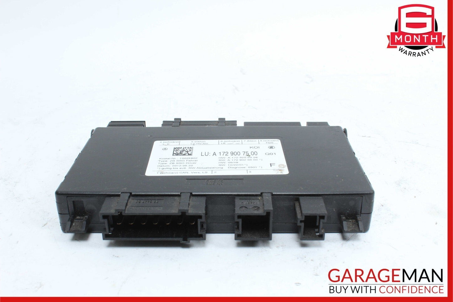 08-14 Mercedes W204 C250 CLS400 Front Left Seat Control Module 1729007500 OEM