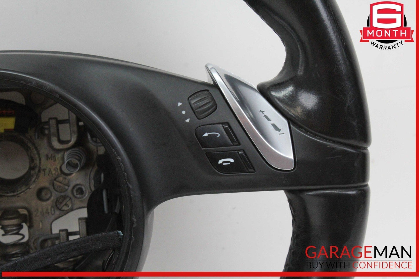 11-14 Porsche Panamera 970 Front Left Side Steering Wheel w/ Paddle Shifters OEM