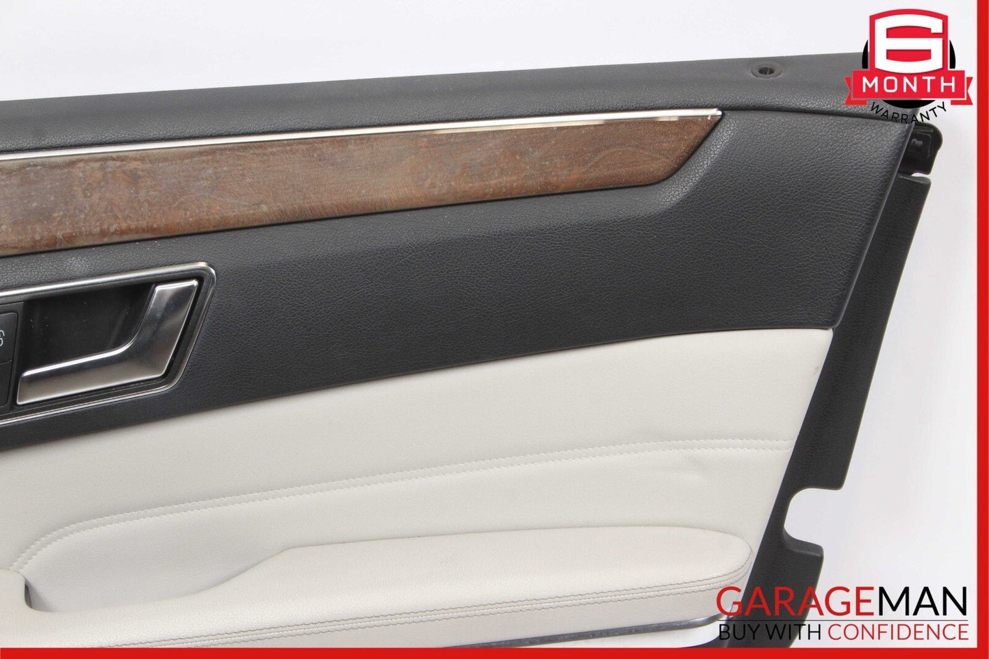 14-16 Mercedes W212 E350 Front Right Side Interior Door Panel Trim Assembly Grey