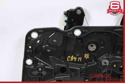 11-17 Porsche Cayenne 958 Rear Right Side Door Window Regulator Plate Motor Assy