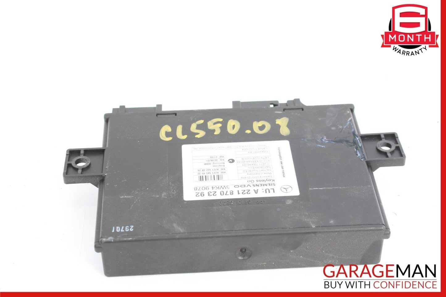 07-10 Mercedes W216 CL550 CL600 S550 S63 AMG Keyless Go Control Module Unit OEM