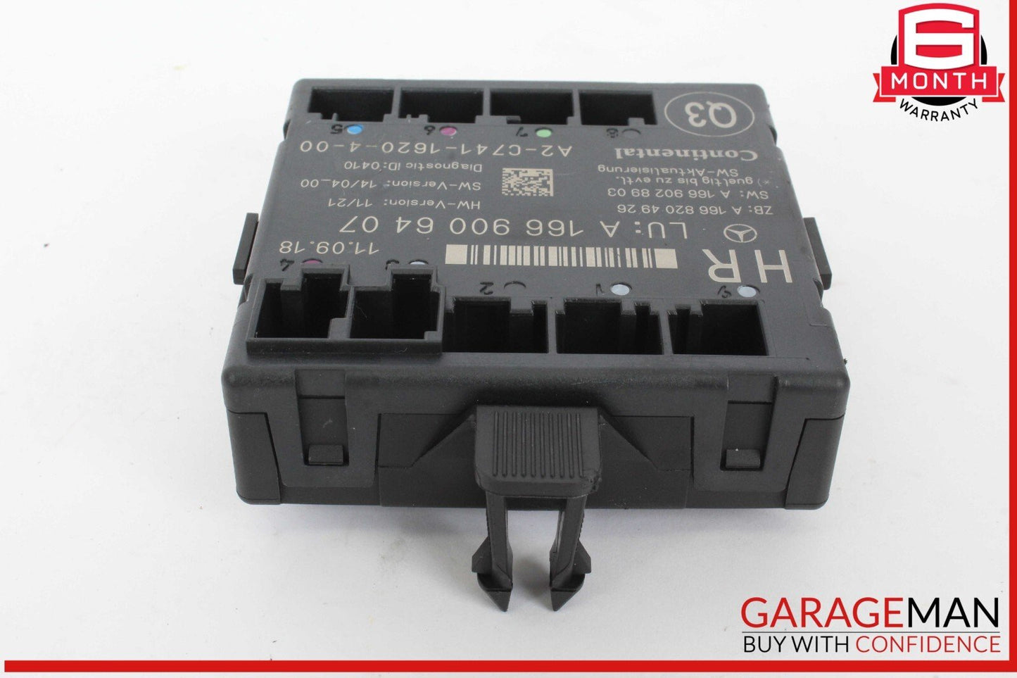 16-19 Mercedes W166 GLE400 Rear Right Passenger Side Door Control Module OEM