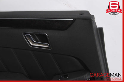 10-13 Mercedes W212 E350 E300 E500 Rear Left Interior Door Panel Assembly Black