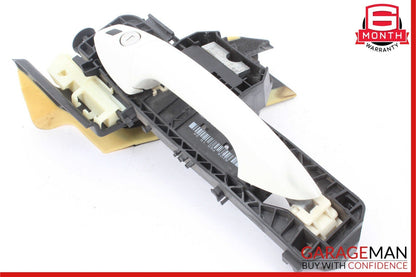 10-13 Mercedes W212 E350 Front Left Side Exterior Door Handle Assembly White OEM