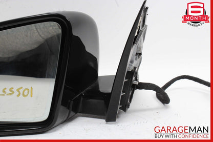 10-13 Mercedes W221 S550 S600 Front Left Side Mirror Door Rear View Black OEM