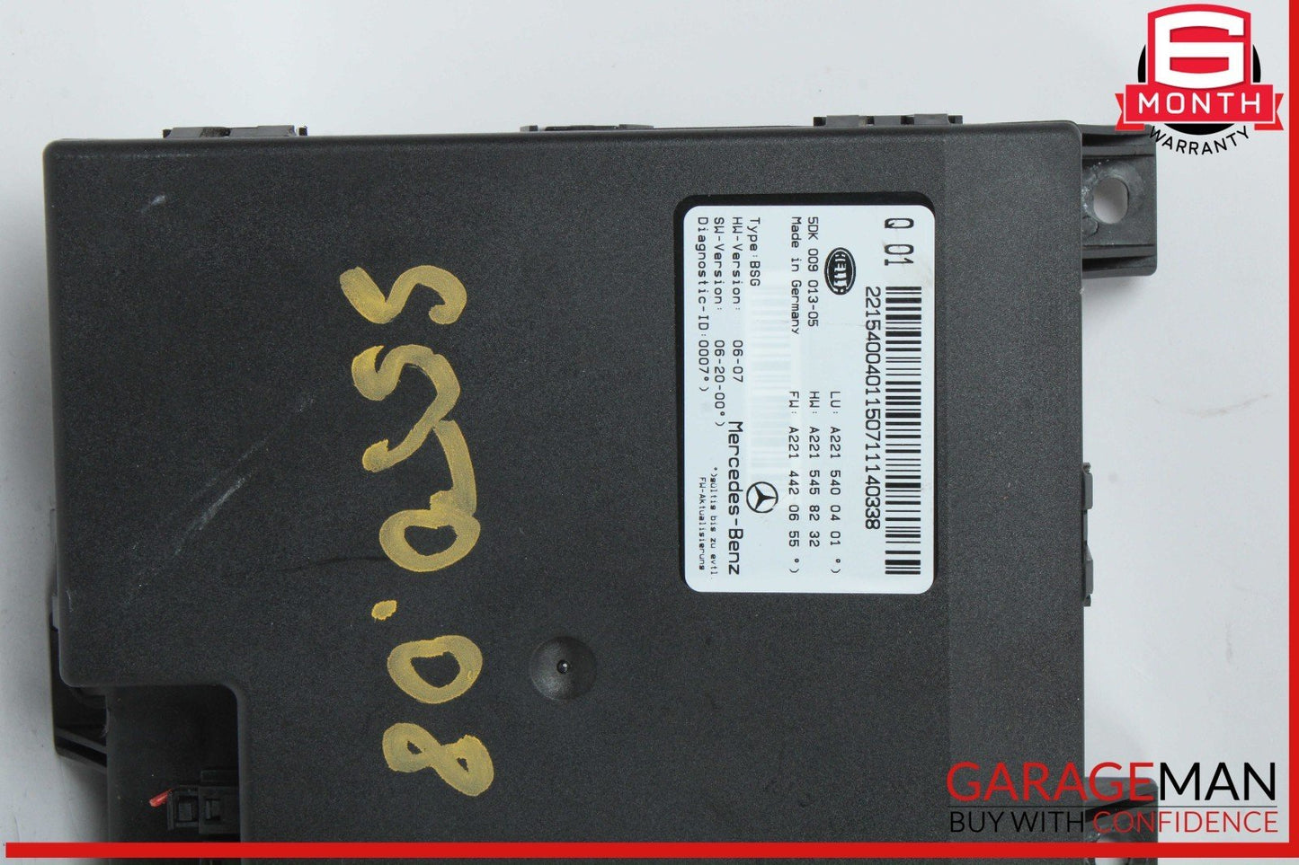 07-14 Mercedes W221 S550 CL550 Electric Power Supply Fuse Box Control Module