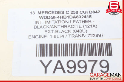08-18 Mercedes W204 C250 Rear Left Side Door Control Module Unit OEM