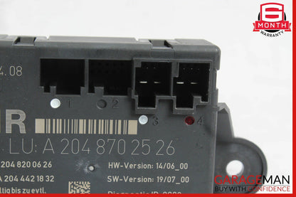 08-14 Mercedes W204 C300 C350 Rear Right Side Door Control Module 2048702526 OEM