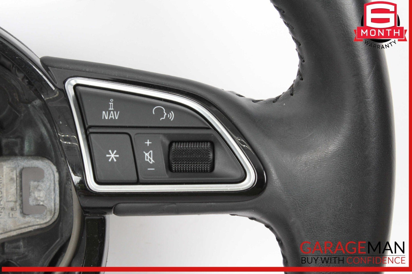 15-18 Audi Q3 Front Left Driver Side Steering Wheel Black 4L0419689A OEM