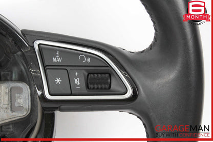15-18 Audi Q3 Front Left Driver Side Steering Wheel Black 4L0419689A OEM