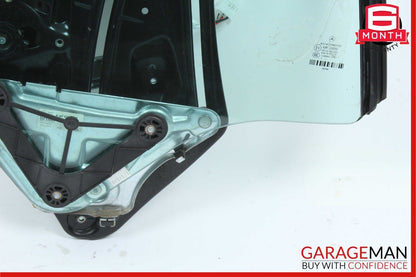 10-16 Mercedes W212 E550 Rear Right Quarter Window Glass & Regulator Motor Plate