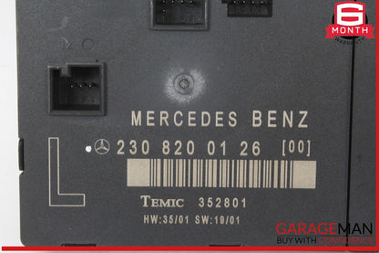 03-12 Mercedes R230 SL500 SL55 AMG Front Left Door Control Module 2308200126 OEM