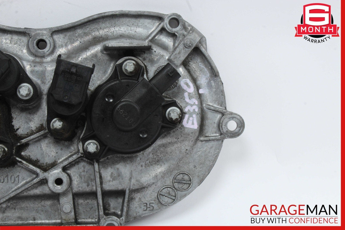 06-13 Mercedes W212 E350 S550 Front Right Engine Timing Chain Cover Plate OEM