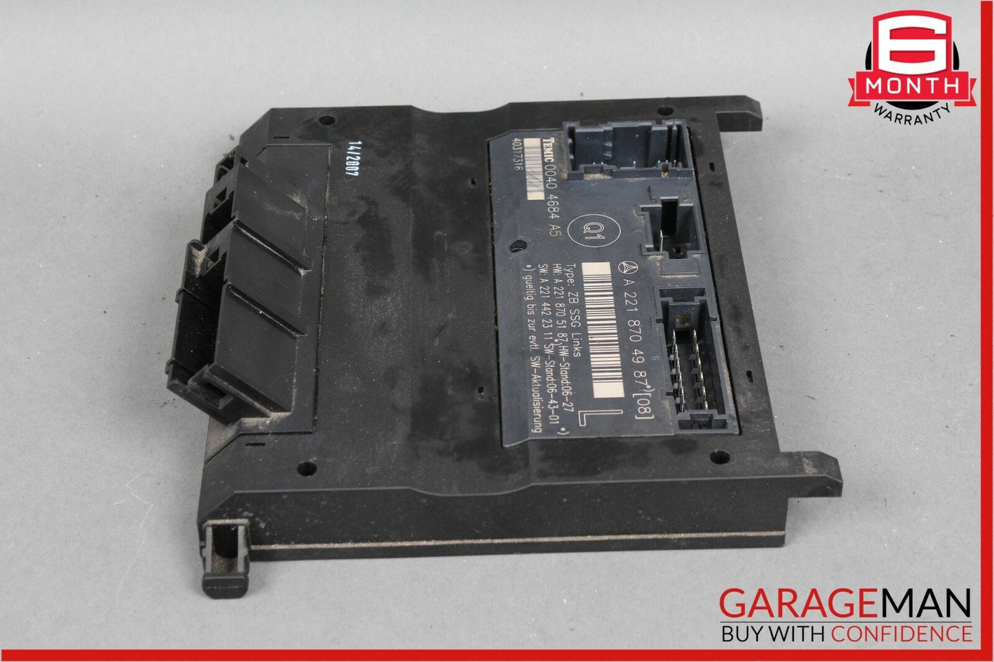 07-13 Mercedes W221 S63 AMG Front Left Driver Under Seat Control Unit OEM