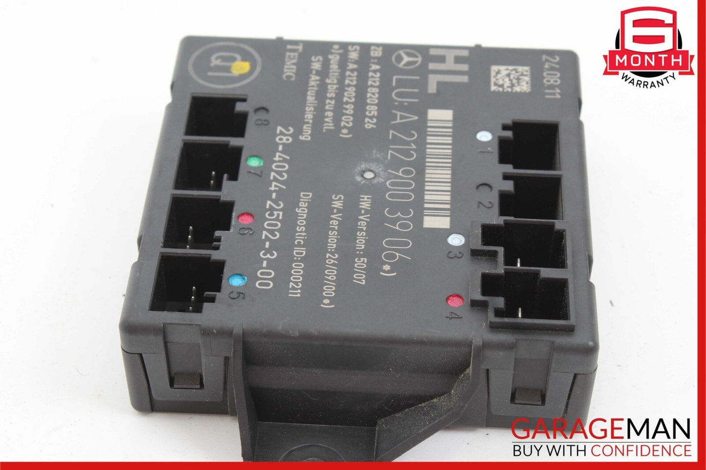 08-18 Mercedes W204 C250 C300 CLS550 Rear Left Side Door Control Module OEM