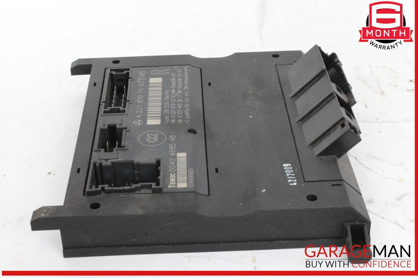 07-13 Mercedes W221 S400 Hybrid Front Right Under Seat Control Module OEM