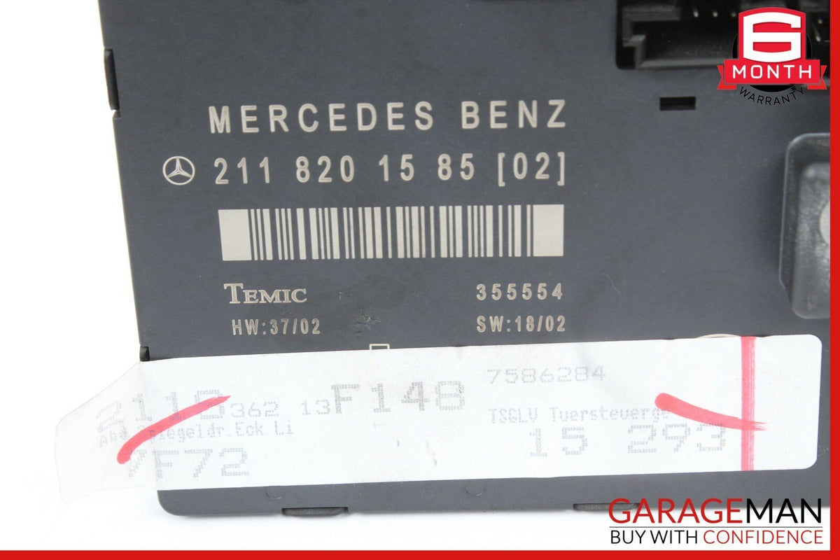 03-09 Mercedes W211 E320 E500 E55 AMG Front Left Side Door Control Module Unit