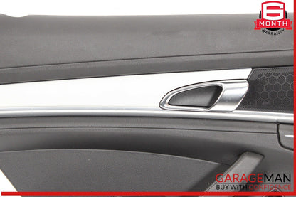 10-16 Porsche Panamera 970 GTS Rear Left Interior Door Panel Leather OEM