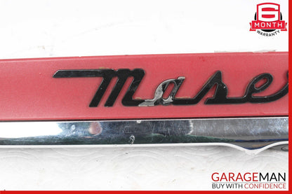 14-17 Maserati Ghibli Rear Trunk Lid Parking Camera Molding Trim Panel Assembly