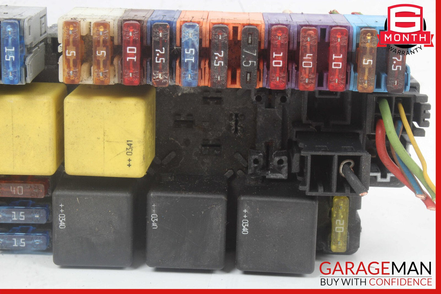 03-12 Mercedes R230 SL500 Front Left SAM Fuse Box Signal Acquisition Assembly