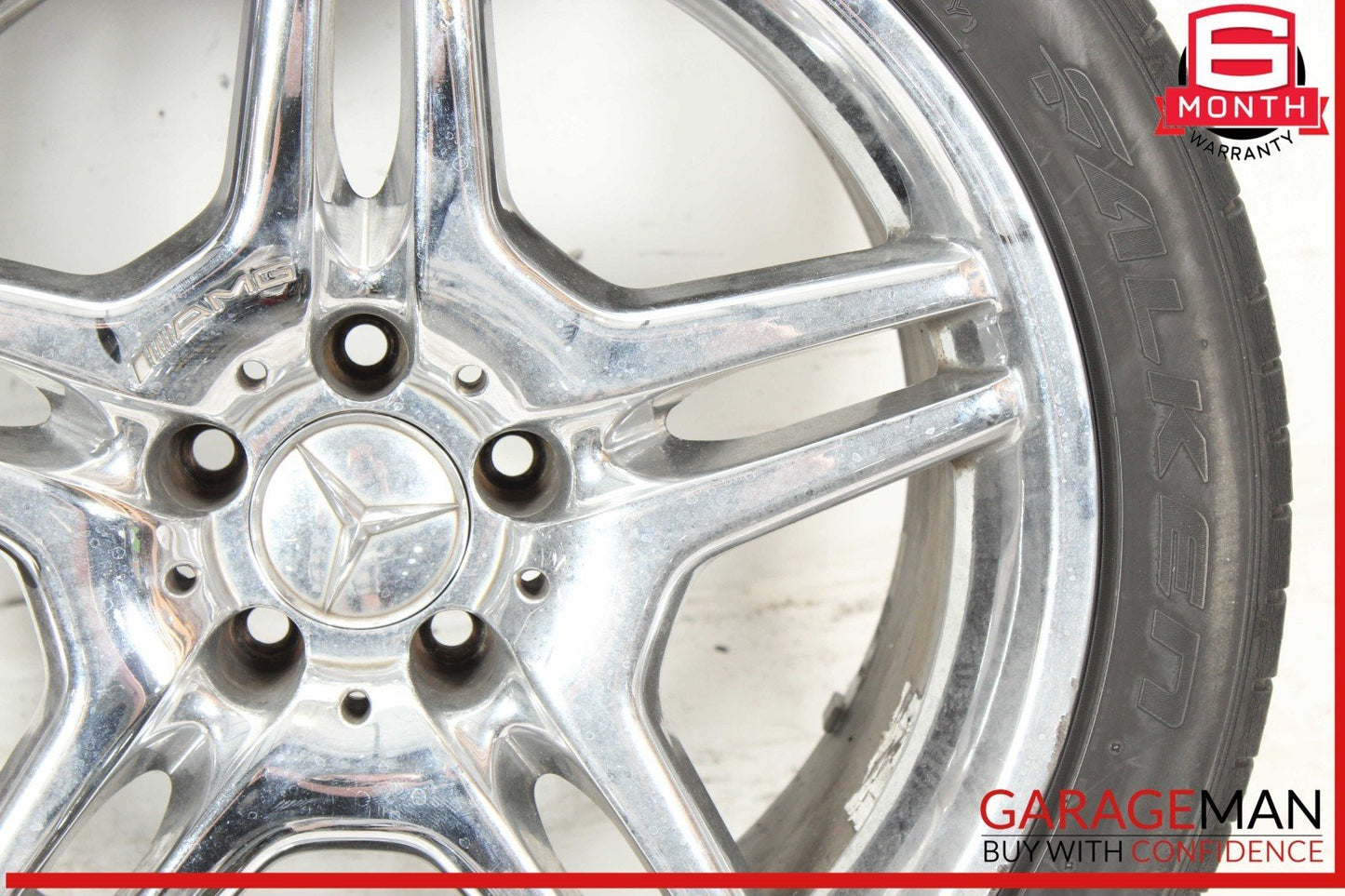 03-12 Mercedes R230 SL550 SL65 AMG Rear Wheel Tire Rim 9.5Jx18H2 ET33 OEM