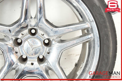 03-12 Mercedes R230 SL550 SL65 AMG Rear Wheel Tire Rim 9.5Jx18H2 ET33 OEM