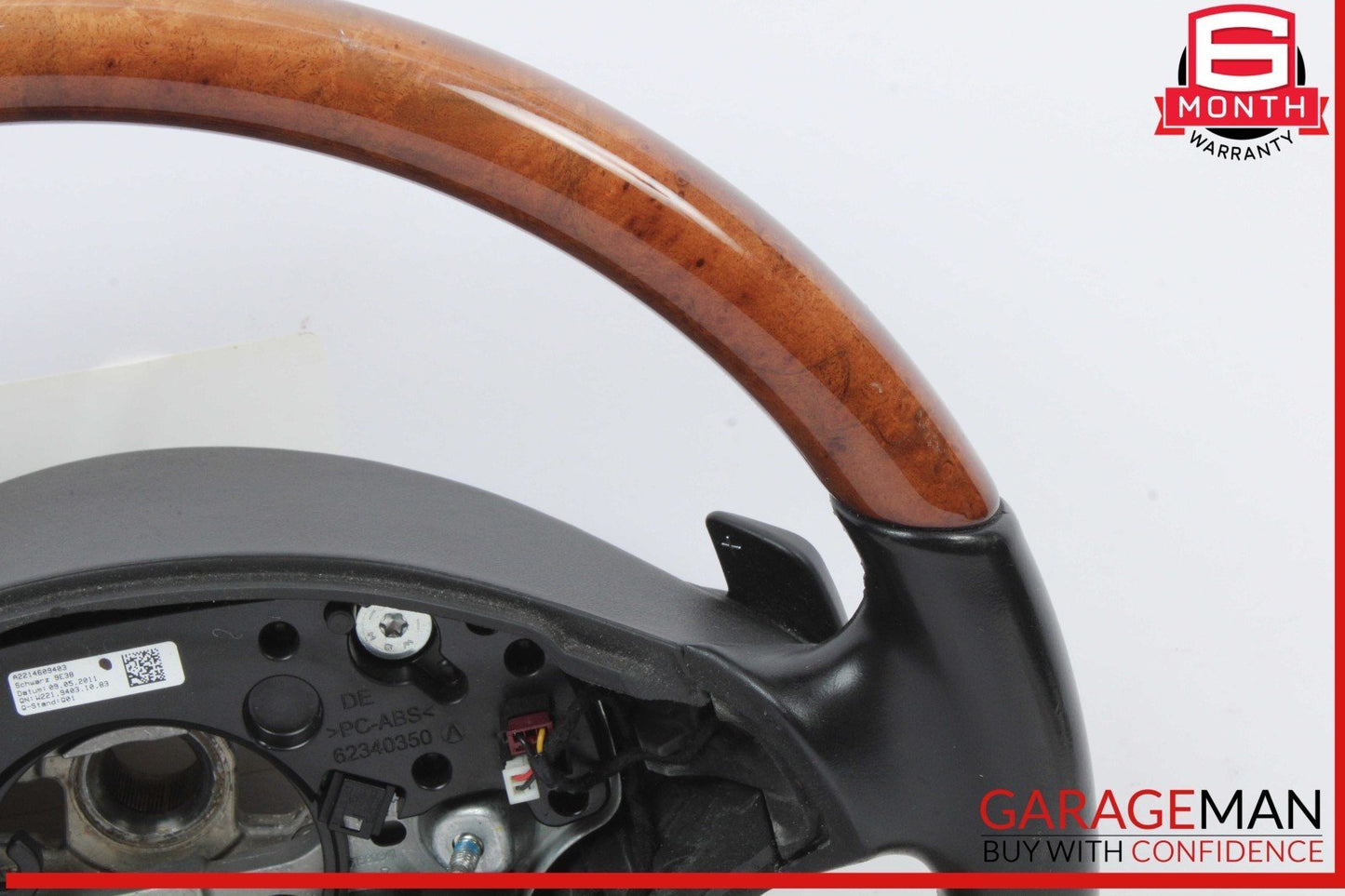10-14 Mercedes W221 S400 S550 4 Spoke Steering Wheel w/ Paddle Shifters OEM