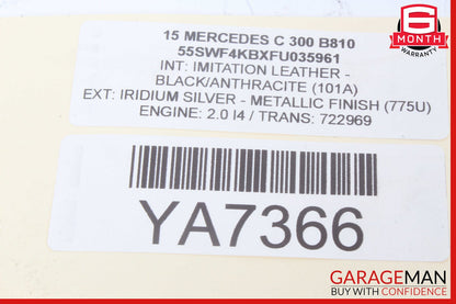 15-18 Mercedes W205 C300 Front Right Side Door Control Module Unit OEM